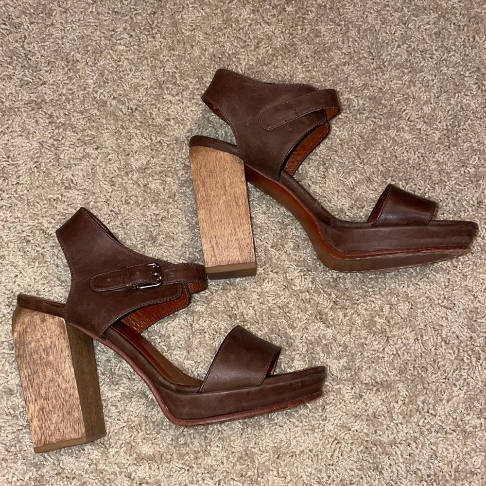 Rachel Comey wooden block heels preloved yet still